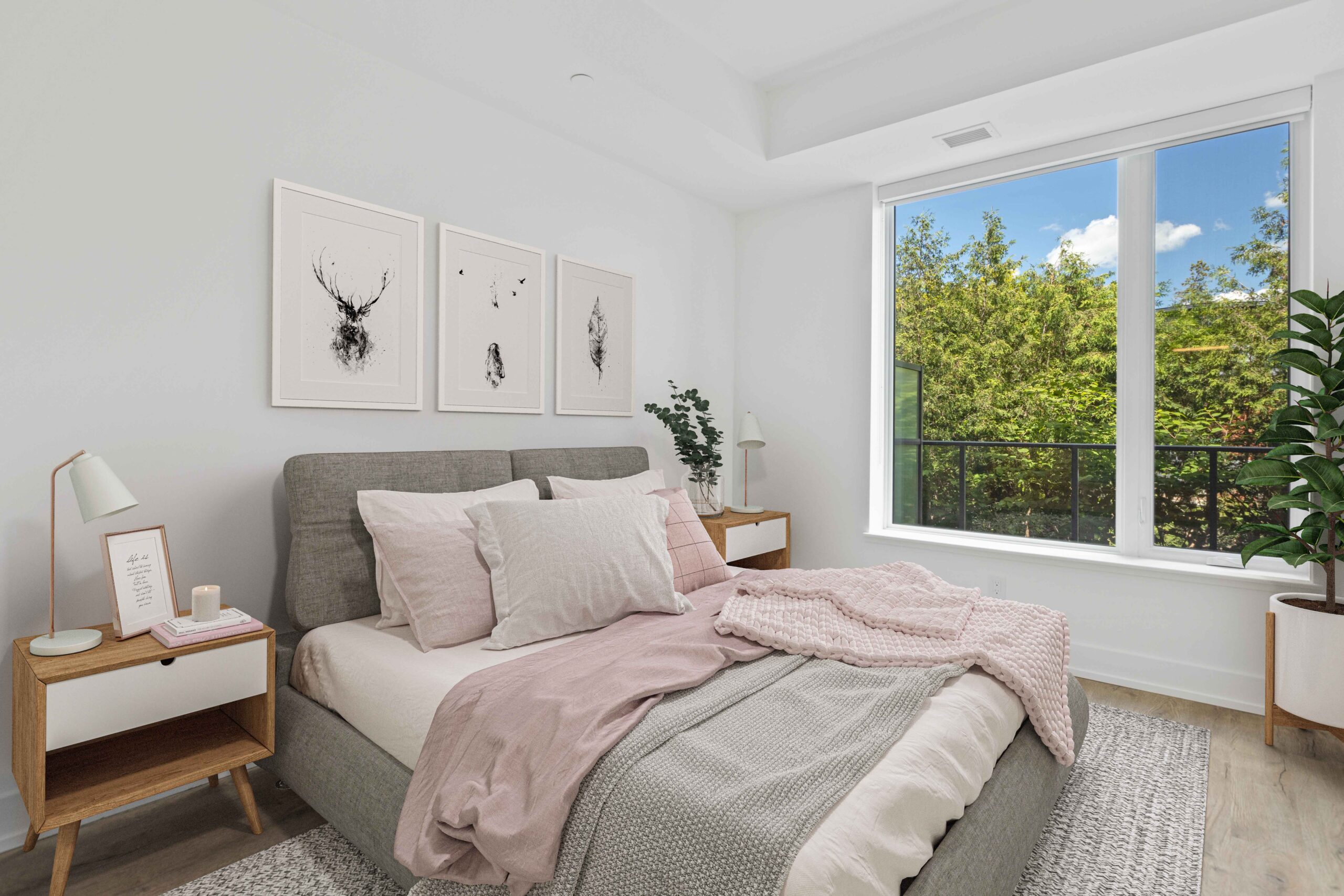 Virtual Staging of Scandinavian Bedroom