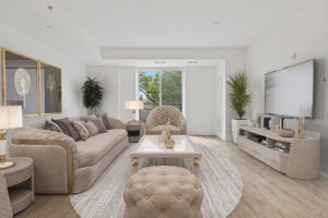Virtual Staging of Contemporary Living Room