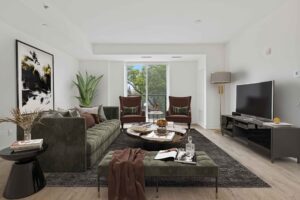 Transitional living room